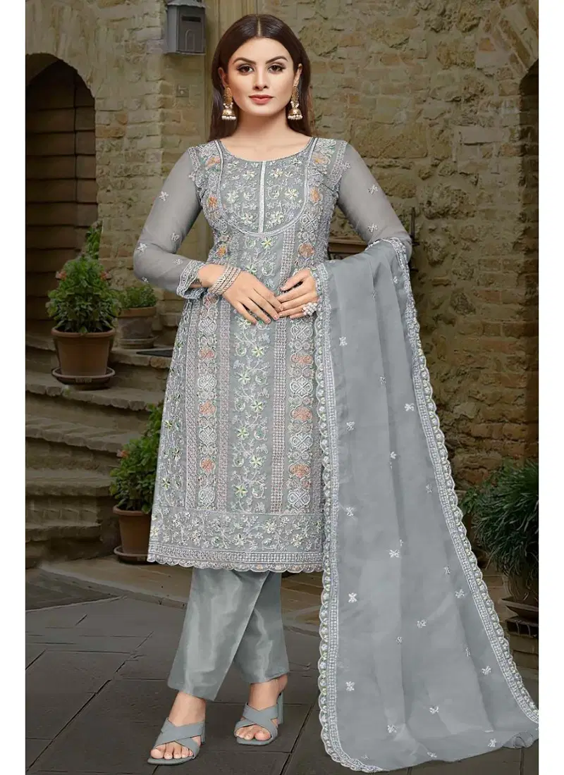 Florent 1023 A To D Organza Pakistani Salwar Kameez Suppliers In India