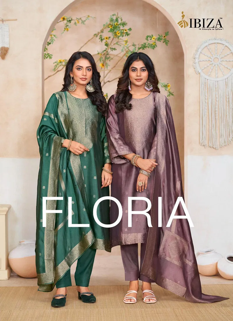 Floria By Ibiza Banglory Silk Designer Salwar Kameez Suppliers In India Catalog