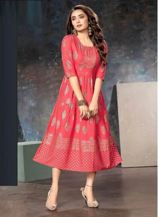 Fly Free Artio Casual Wear Wholesale Anarkali Kurti Collection