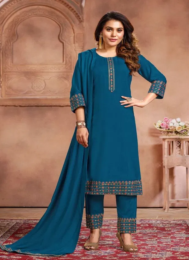 Fly Free Chhaya New Exclusive Wear Heavy Rayon Ready Made Salwar Suit Collection