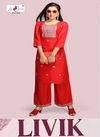 Fly Free Livik Ethnic Wear Kurti With Palazzo Rayon Designer Collection

