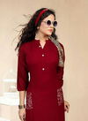 Fly Free Naira Latest Fancy Regular Casual Wear Heavy Rayon Designer Kurtis Collection
