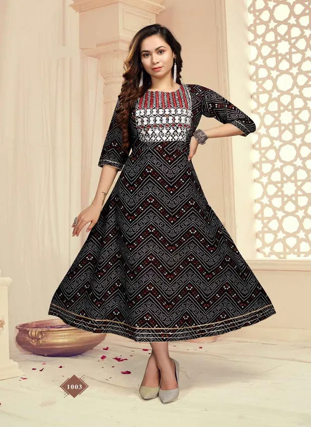 Fly Free Senorita Fancy Designer Ethnic Wear Anarkali Long Kurti Collection