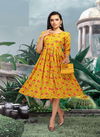 Fly Free Sneha Casual Daily Wear Rayon Printed Anarkali Kurti Collection