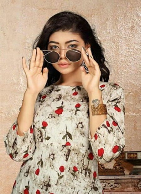 Ft Bliss 2 Latest fancy Regular Wear Rayon Flex Casual Wear Printed Designer Kurtis Collection
 Catalog