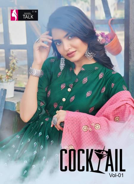 Ft Cocktail 1 Designer Latest Fancy Festive Wear Rayon Kurti With Dupatta Collection
 Catalog