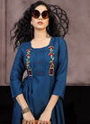 Ft Lollipop Latest Fancy Designer Embroidery Rayon Casual Wear Anarkali Kurtis Collection
