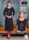 Ft Zeenath Fancy Regular Wear Rayon Handwork Designer Kurtis Collection
