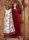 FVD Shalni Vol-1 Latest Designer Party Wear Full Long Gown Style Kurti With Heavy Work Dupatta Collection (Single 899/-)