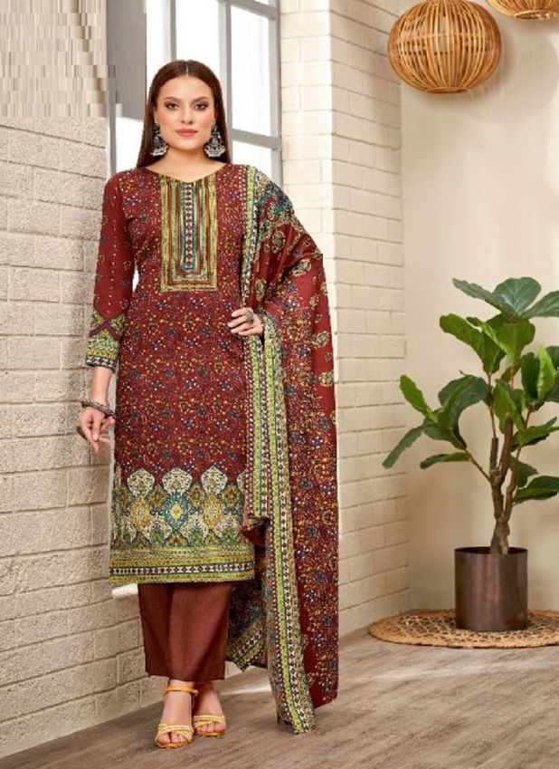 Fyra Kashmiri Kaani 2 Casual Daily Wear Pashmina Dress material Collection 