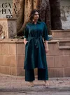 Gaabaa 910 Cotton Dhabu Plain Ladies Western Cord Set Suppliers In India