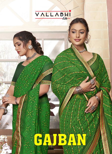 Gajban By Vallabhi Daily Wear Printed Georgette Sarees Wholesale Shop in Surat