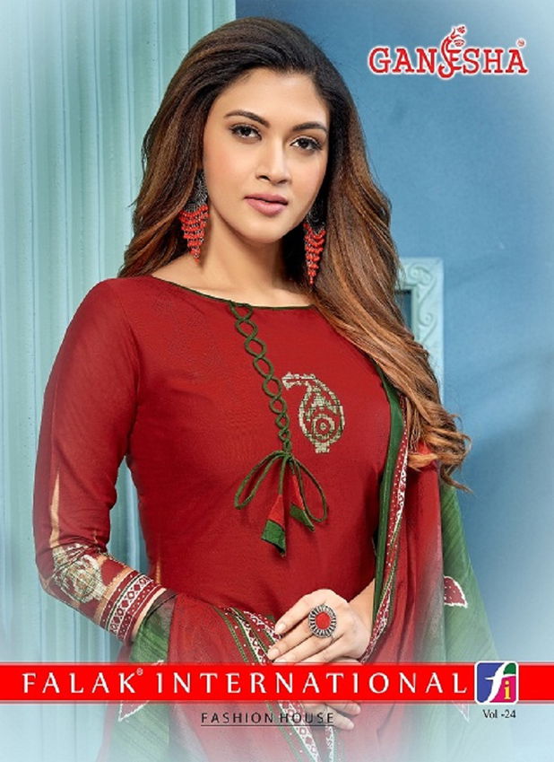 Ganesha Patiyala 24 Latest Designer Casual Regular Wear Printed Cotton Dress Material Collection
