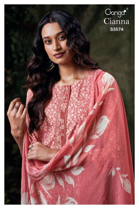 Samantha By Ganga Cotton Printed Embroidered Salwar Suit Wholesale Market Surat