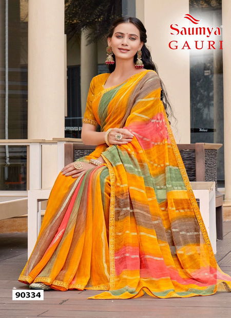 Gauri By Saumya Printed Daily Wear Sarees Wholesale Shop In Surat Catalog