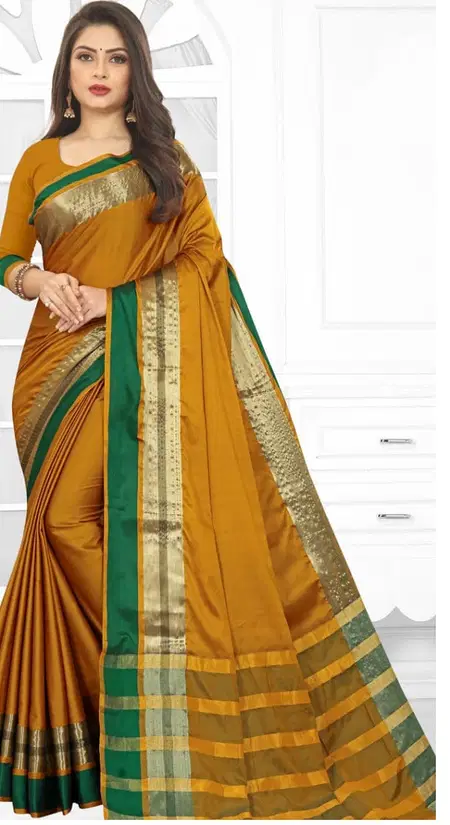 Gc Daily Wear Aura Cotton Silk Saree