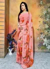 Gc Gaurvi lace Work Georgette Printed Ready To Wear Saree Wholesale Shop In Surat