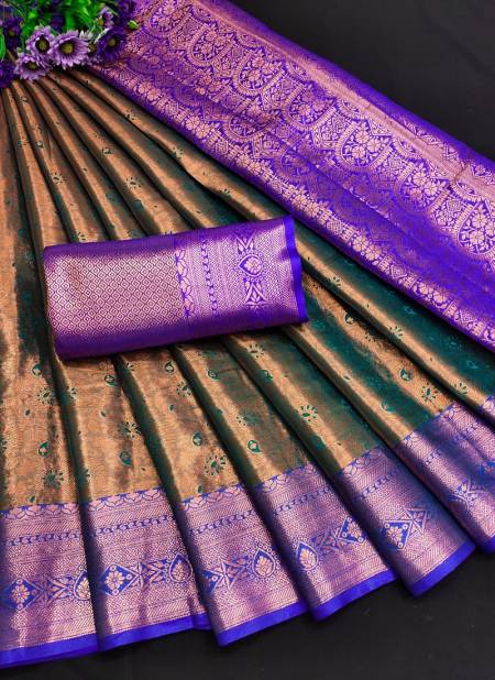Buy Exclusive Purple Kanjivaram Saree Online | Karagiri