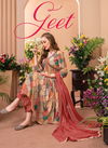 Geet By Anju Fabric Afghani Alia Cut Kurti Bottom With Dupatta

