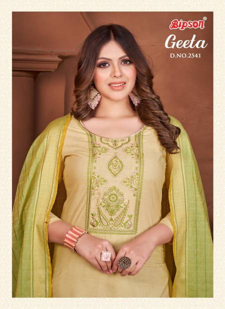 Geeta 2541 By Bipson Kashmiri Embroidery Pure Cotton Dress Material Wholesale Market In Surat
  Catalog