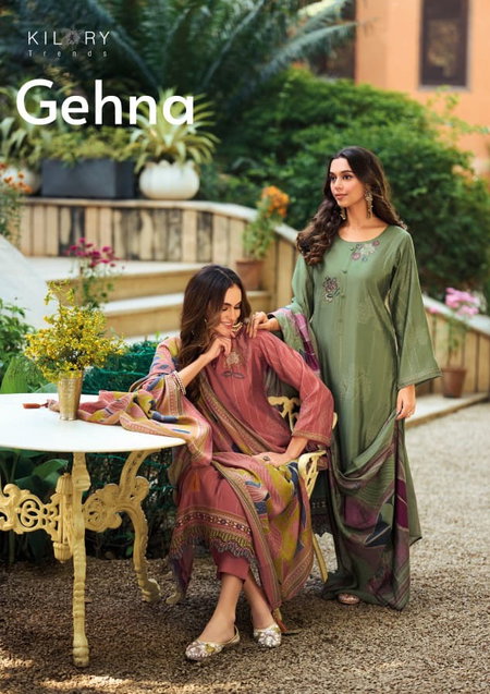 Gehna By Kilory Modal Silk Printed Dress Material Wholesale Clothing Suppliers In India
