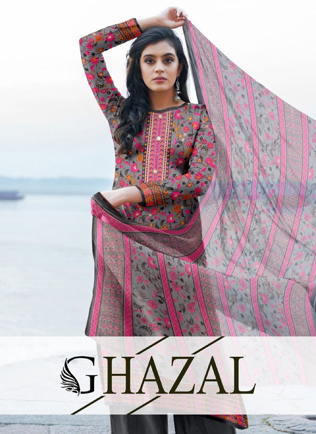 Ghazal Royal Latest Fancy Design Casual Regular WearWear Dress Material Collection
