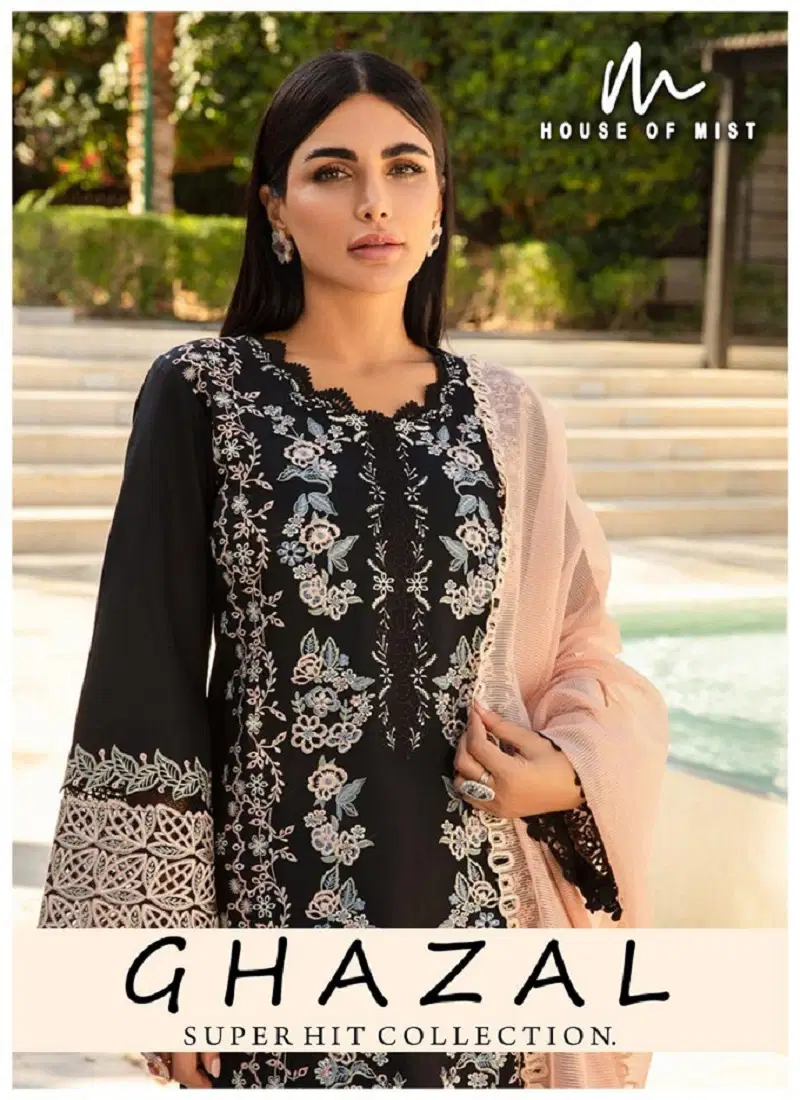 Ghazal Super Hit Collection Karachi Cotton Dress Material Wholesale Market In Surat