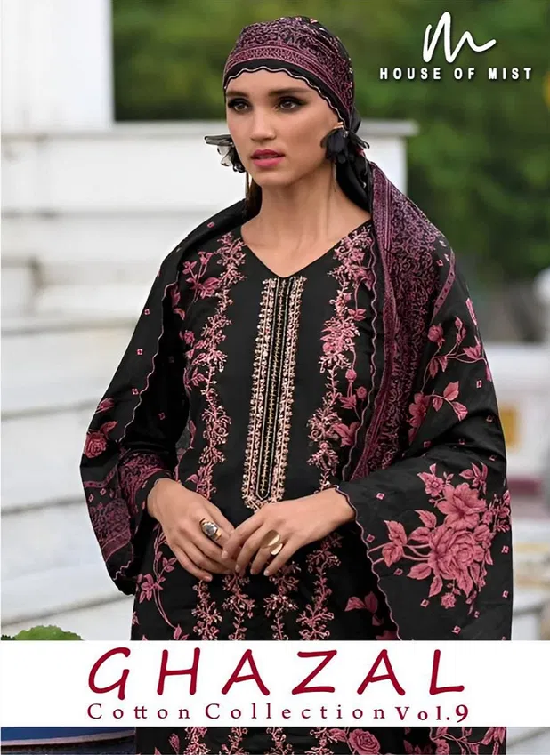 Ghazal Vol 9 By House Of Mist Printed Cotton Dress Material Exporters In India