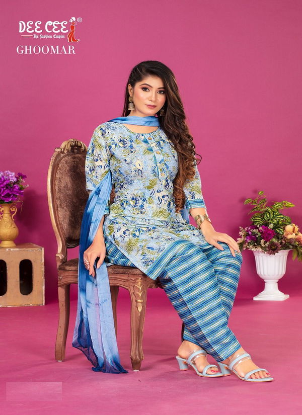 Ghoomar Vol 1 By Deecee Designer Printed Kurti Bottom With Dupatta Wholesale Market In Surat 
