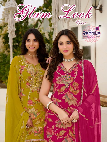 Glam Look Vol 1 By Radhika Milano Silk Kurti With Bottom Dupatta Exporters In India