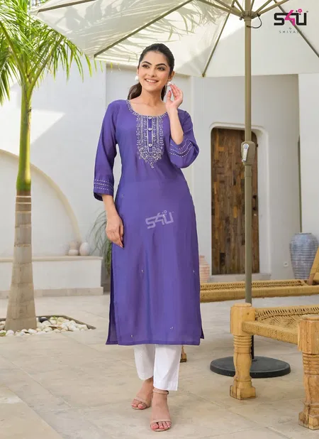 Glamour By S4u Designer Roman Silk Kurtis Wholesale Market In Surat Catalog