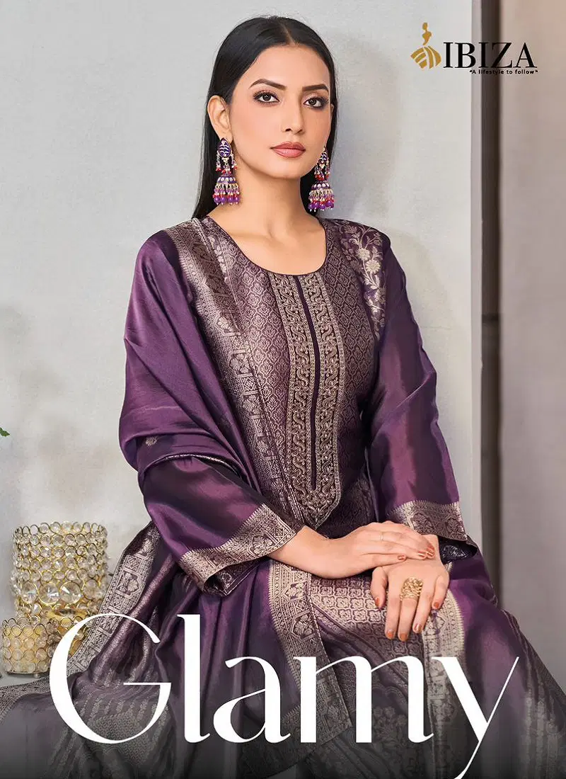 Glamy By Ibiza Banglory Silk Designer Salwar Kameez Suppliers In India Catalog