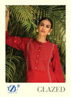 GLAZED Latest Fancy Designer Festive Wear Heavy Dyed Rayon Embroidery Kurtis With Bottom Collection