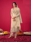 Glossy Naqsh 2808 Georgette Embroidery Work Heavy Wedding Wear Salwar Kameez Collection
