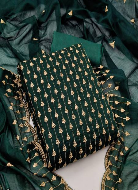 Gng 5002 Designer Fancy Wear Chanderi Cotton Latest Dress Material Collection Catalog