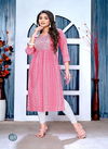 Golden Blissfull 2 Rayon Printed Flared Naira Cut  Kurti Catalog
