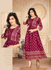 Golden Club 1001 Heavy Rayon Fancy Wear Long Anarkali Kurti Collection