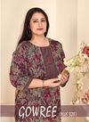 Gowree Printed Plus Size Kurti With Bottom Catalog
