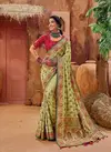 Green 6907 Kachhi Work Vol 4 By MN Banarasi Silk Saree Online Wholesale