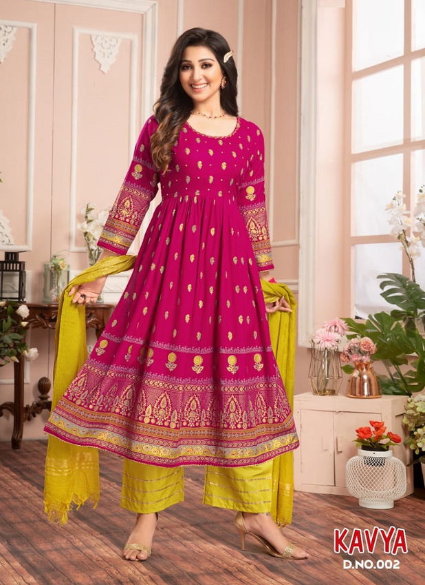 Green Tomato Kavya Latest Designer Ethnic Wear Ready Made Anarkali Collection