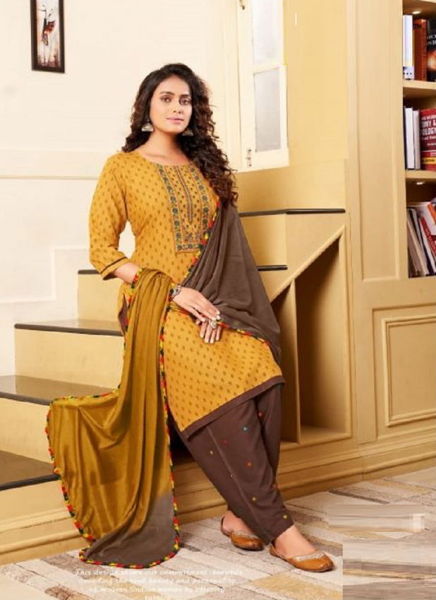 Green Tomato Sonu Rayon Printed Regular Wear Kurti Patiala With Dupatta Collection