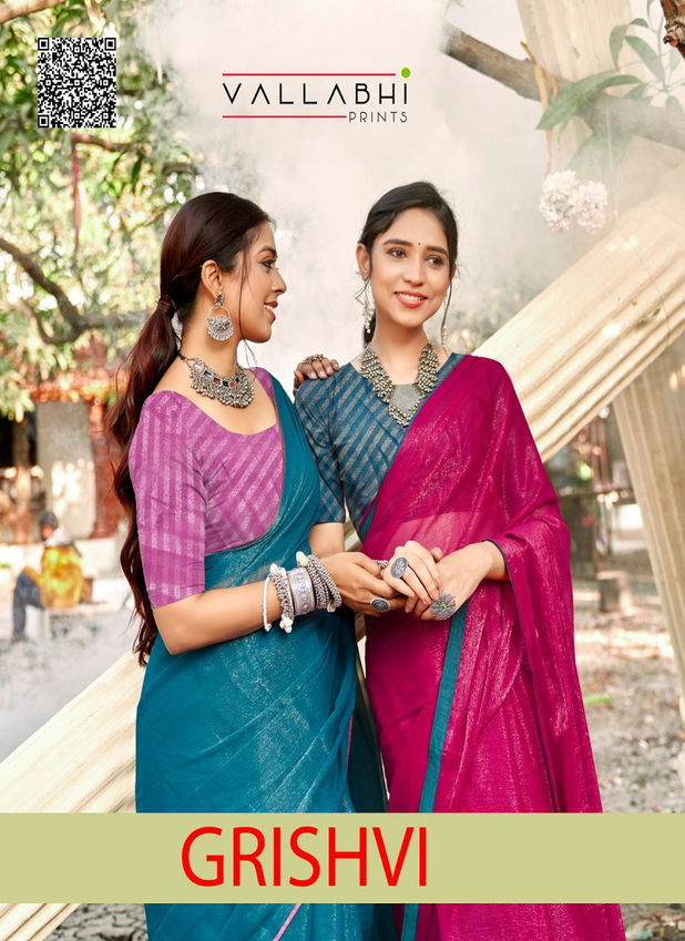Grishvi By Vallabhi Fancy Desginer Wholesale Saree Suppliers In Mumbai
