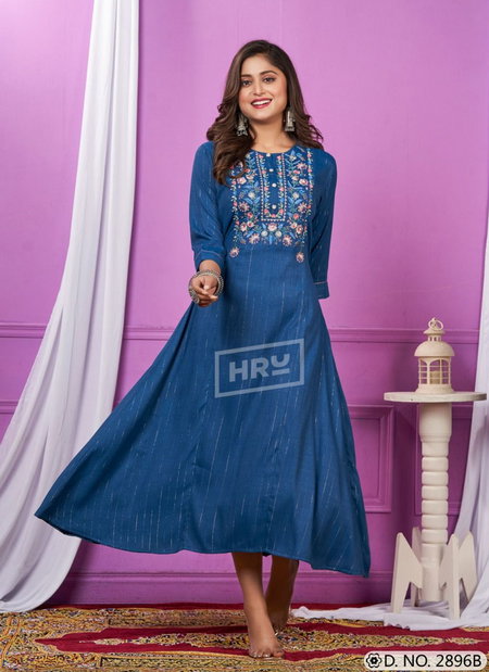 Guardenia Vol 29 By Hru Embroidery Designer Kurtis Wholesale Price In Surat 