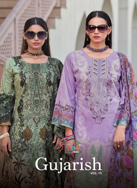 Gujarish Vol 15 By Shree Cotton Digital Printed Salwar Suits Online Wholesale Catalog