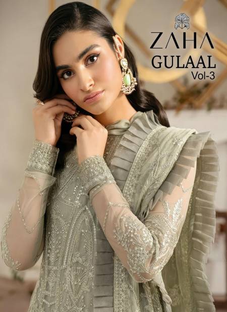 Gulaal Vol 3 By Zaha Georgette Pakistani Suits Wholesale Clothing Suppliers In India Catalog