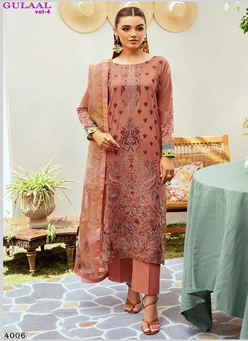 Gulaal Vol 4 By Nand Gopal Printed Cotton Drees Material Wholesale Price In Surat
 Catalog