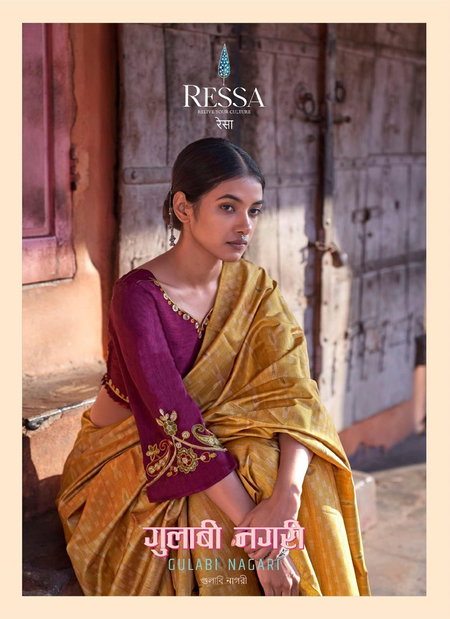 Gulabi Nagari By Ressa Dolphin Designer Printed Sarees Wholesale Shop In Surat