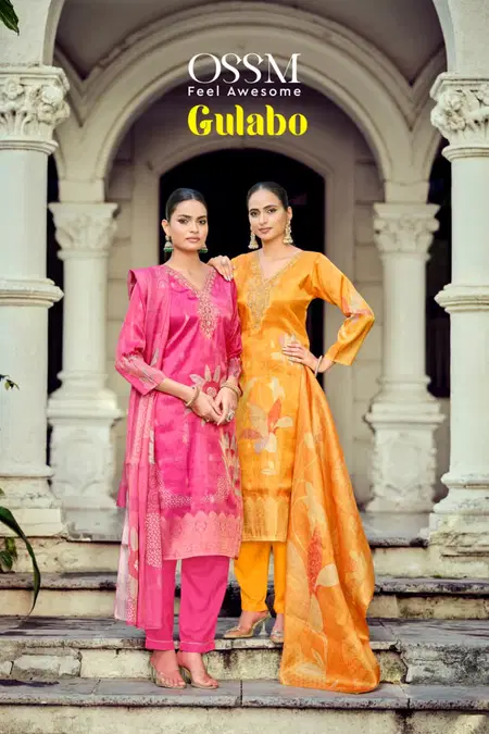 Gulabo By Ossm Jacquard Best Kurti With Bottom Dupatta Wholesale Market In Surat