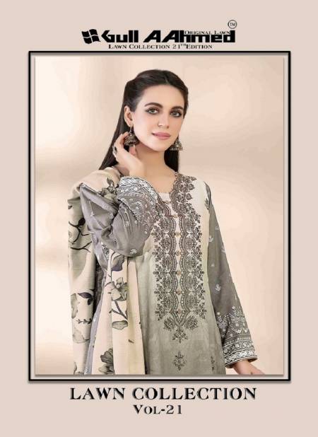 Gull A Ahmed Lawn Collection Vol 21 Cotton Pakistani Dress Material Wholesale Price In Surat Catalog