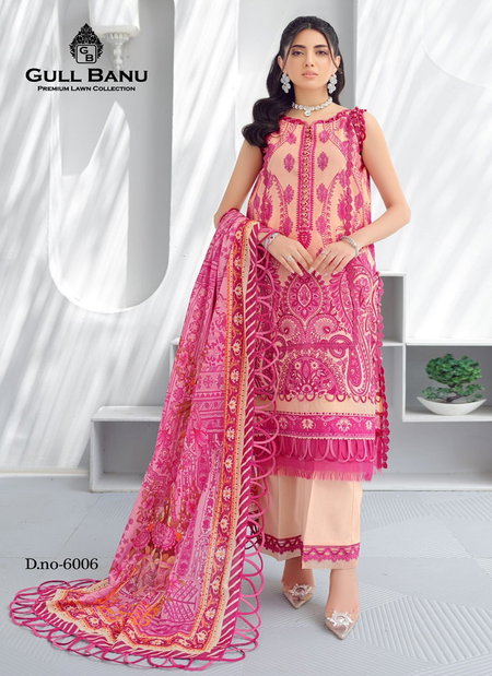 Gull Banu Vol 6 By Gull A Ahmed Karachi Cotton Dress Material
